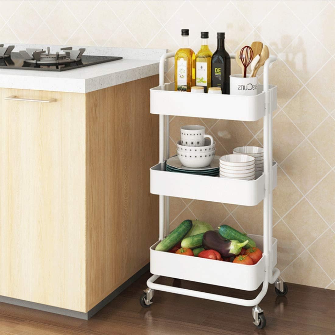 3-Tier Storage Trolley