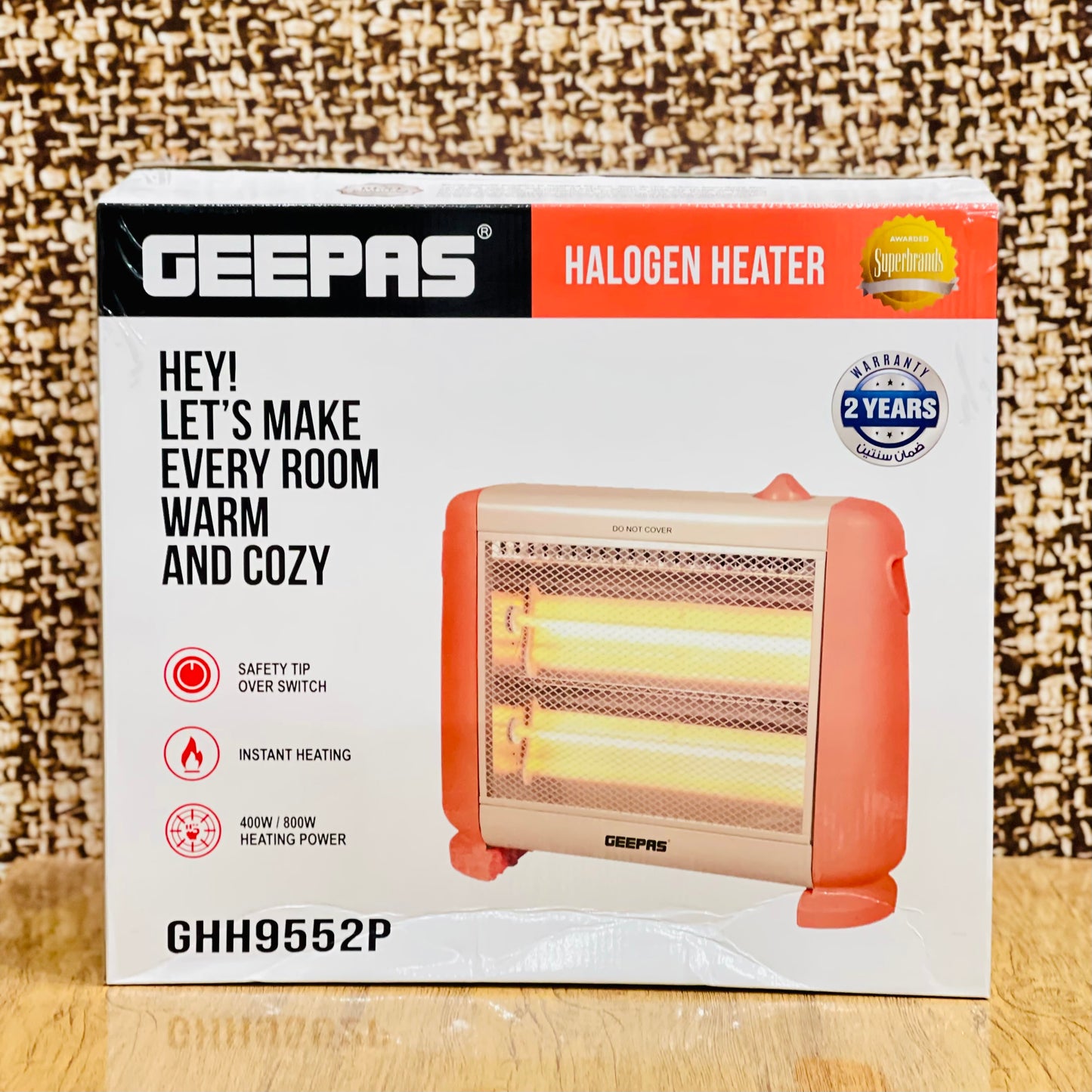 Geepas Halogen Room Heater