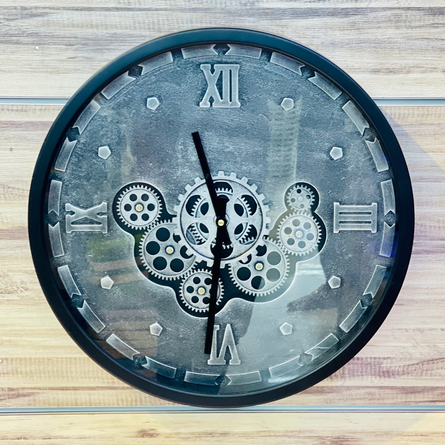 European Style Wall Clock Black