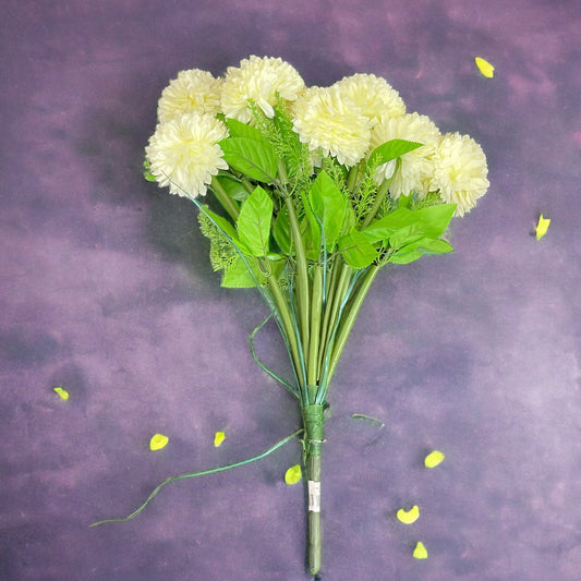 Artificial White Decorative Flower