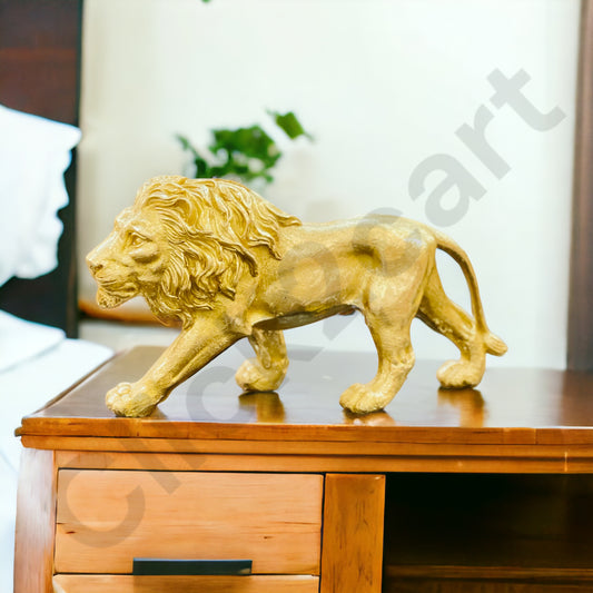 Golden Lion Statue Big