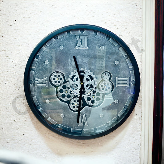 European Style Wall Clock Black