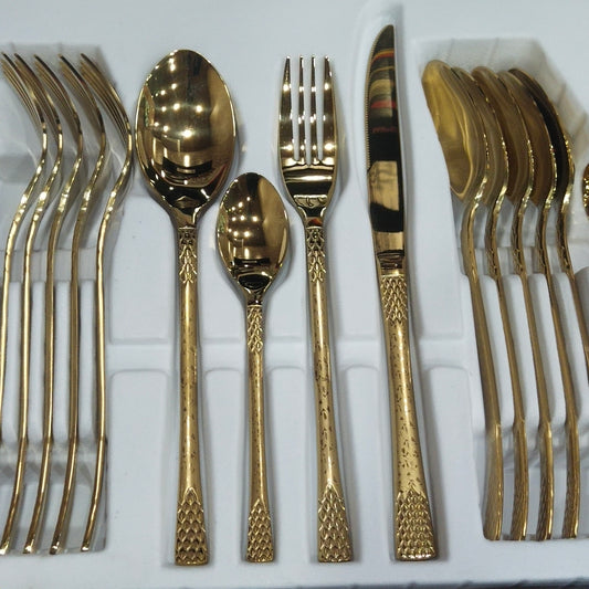 Ayd 24 Pcs Cutlery Set (Golden)