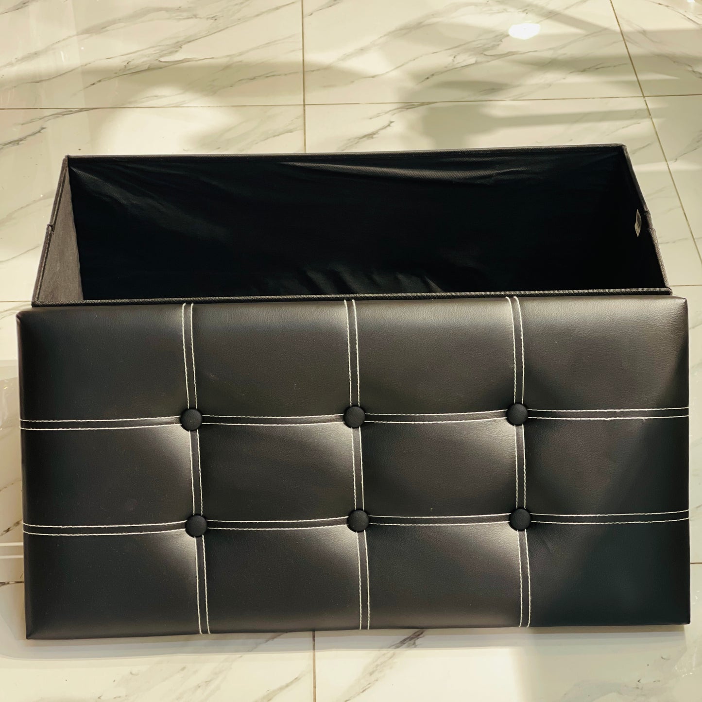 2 Seater Modular PU Leather Folding Storage