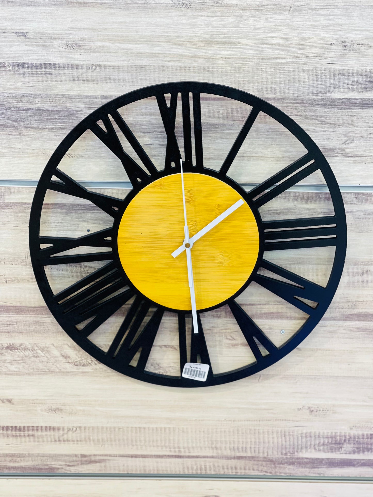 Roman Numerals Wooden Wall Clock