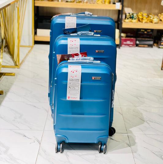 Luggage With 4 Spinner Wheels (3pcs)