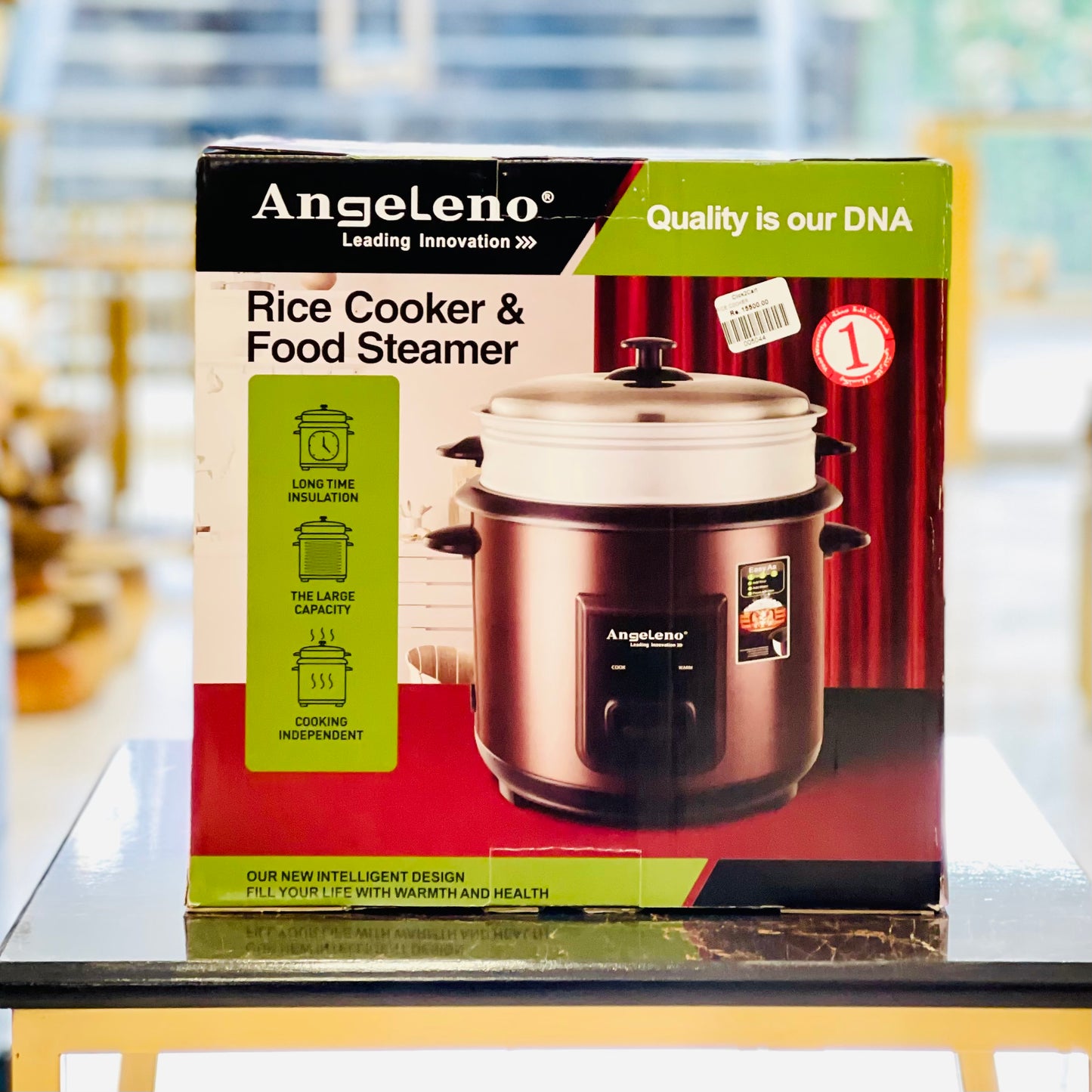 Angeleno Rice Cooker & Food Steamer 6L