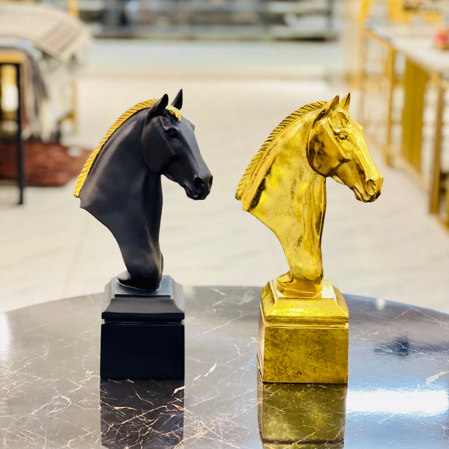 Resin Horse Head Statue