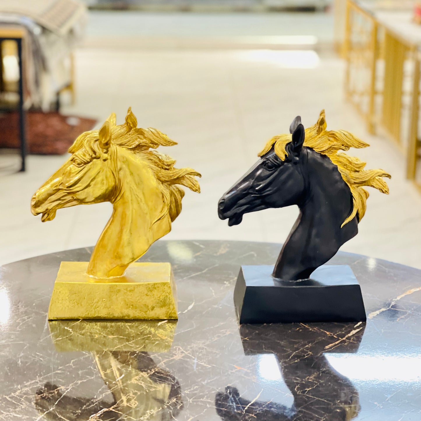 Resin Horse Head Statue