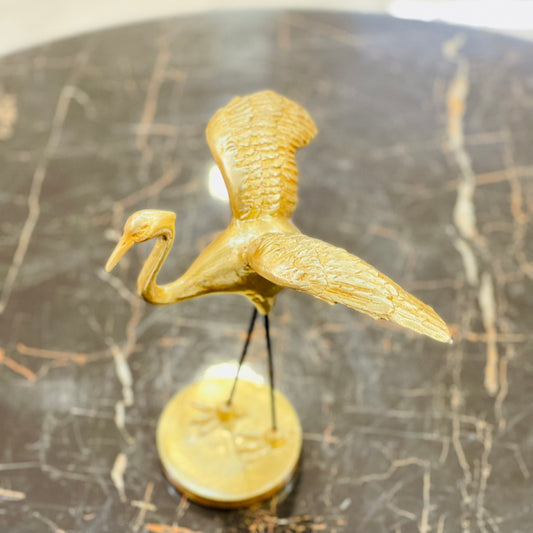 Golden Flamingo Statue