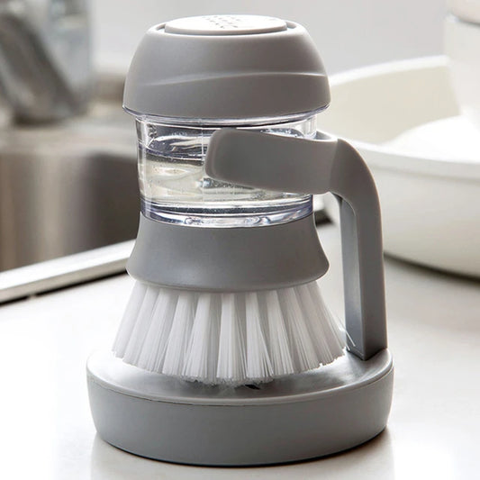 Cleaning Brush with Liquid soap Dispenser