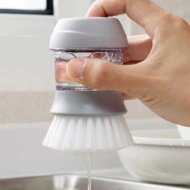 Cleaning Brush with Liquid soap Dispenser