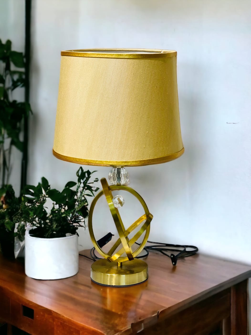 Golden Brass Modern Table Lamp