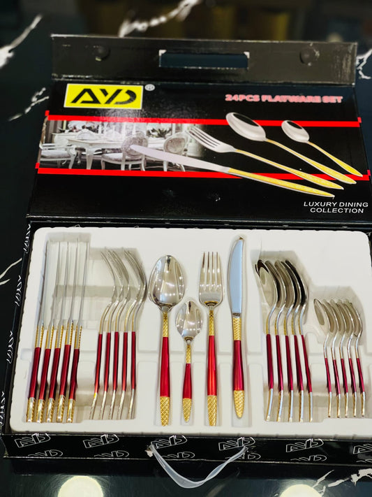 AYD 24-Pcs Elegant Cutlery Set