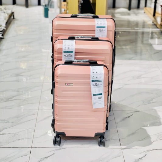 Luggage With 4 Spinner Wheels (3pcs)