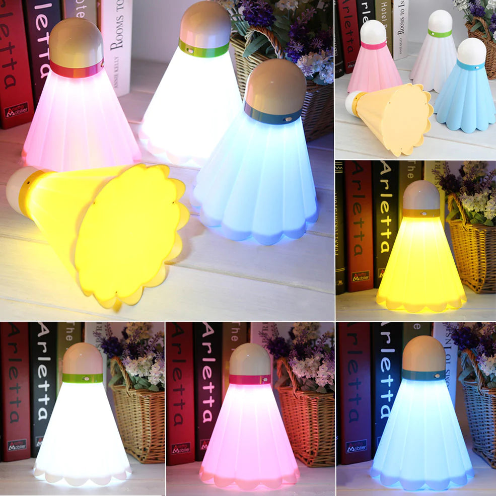 Badminton Shape LED Night Light Room