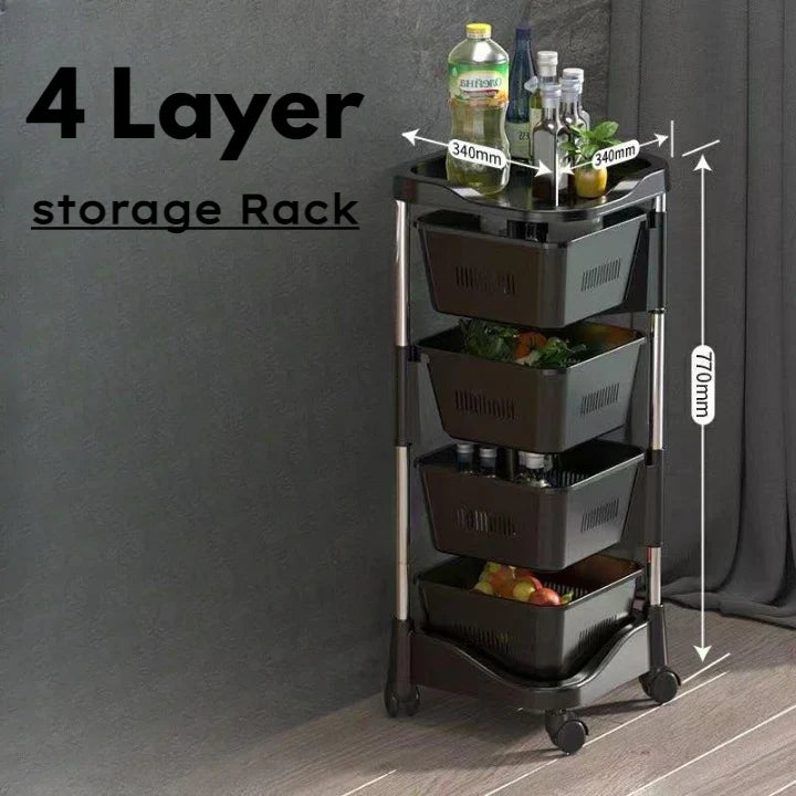 Plastic Rotating Rack (4 Layer)