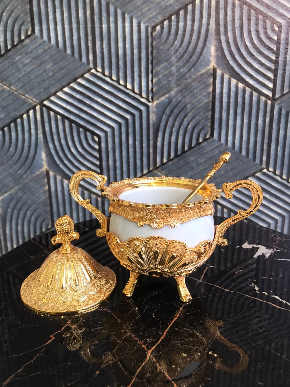 Turkish Ottoman Style Sugar Pot