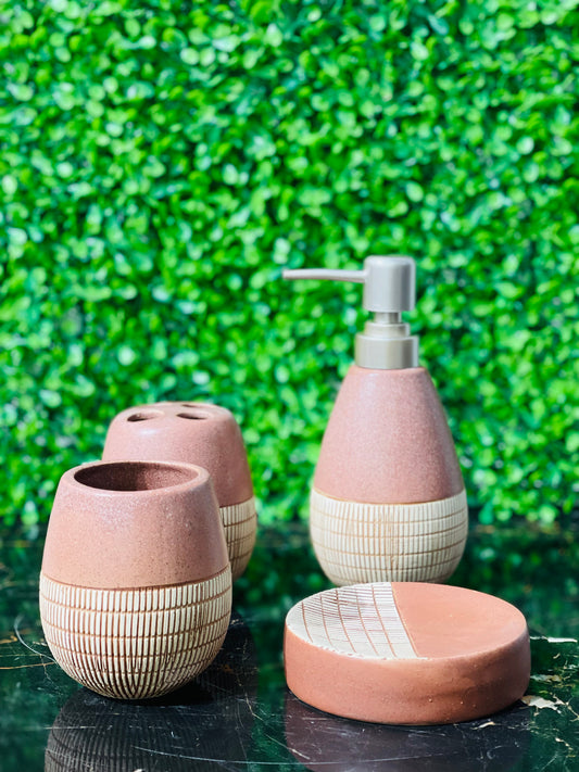 4pcs Ceramic Bath Set