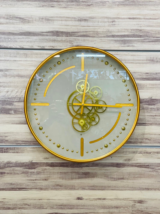 Golden Wall Clock