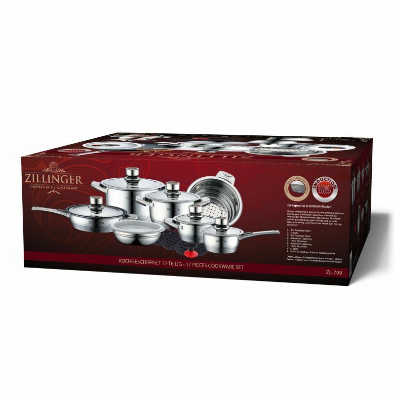 17 Pieces Deluxe Cookware Set